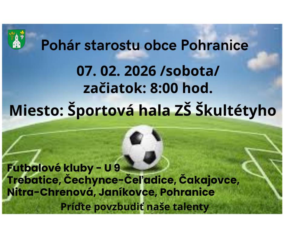 Pozývame Vás na futbalový turnaj   Meghívjuk Önt a focimeccsre