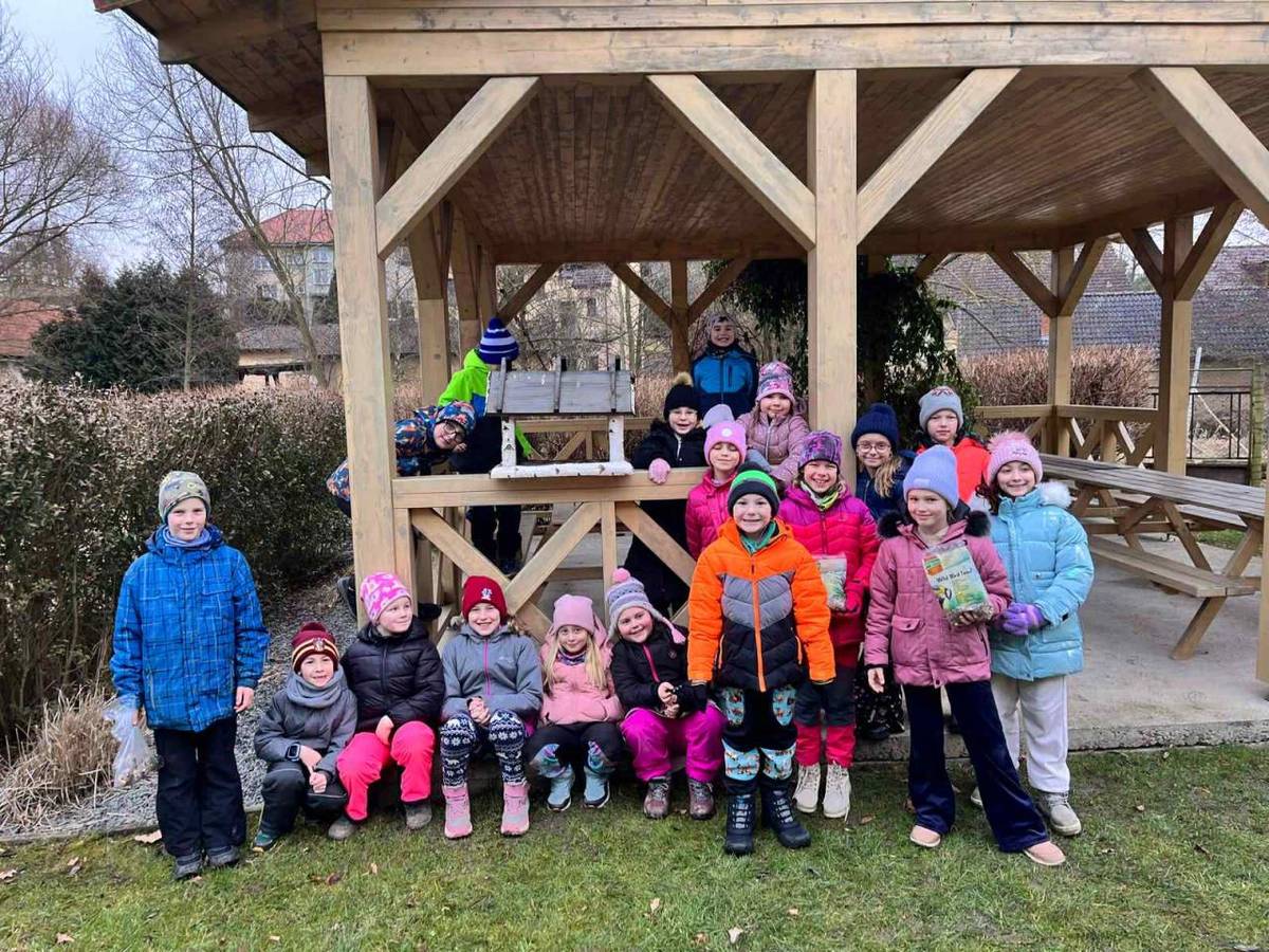 V rámci týdenního projektu 'Ptáčci v zimě' se děti dozvěděly spoustu zajímavých informací.