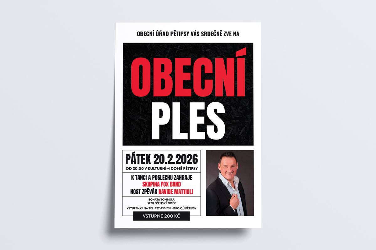 Obecní ples 20.2.2026