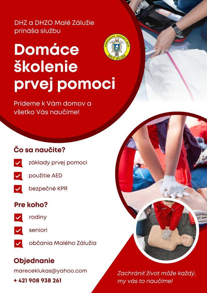 Čo ak to raz bude na vás zachrániť život?  Neváhajte si túto službu objednať.  V kritickej chvíli rozhodujú sekundy...