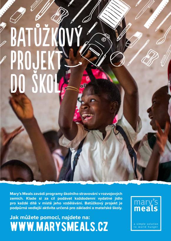 V průběhu měsíce února se naše škola zapojí do charitativního projektu mezinárodní organizace Mary´s Meals. Batůžky pro kamarády v africkém Malawi budeme sbírat a připravovat již potřetí.