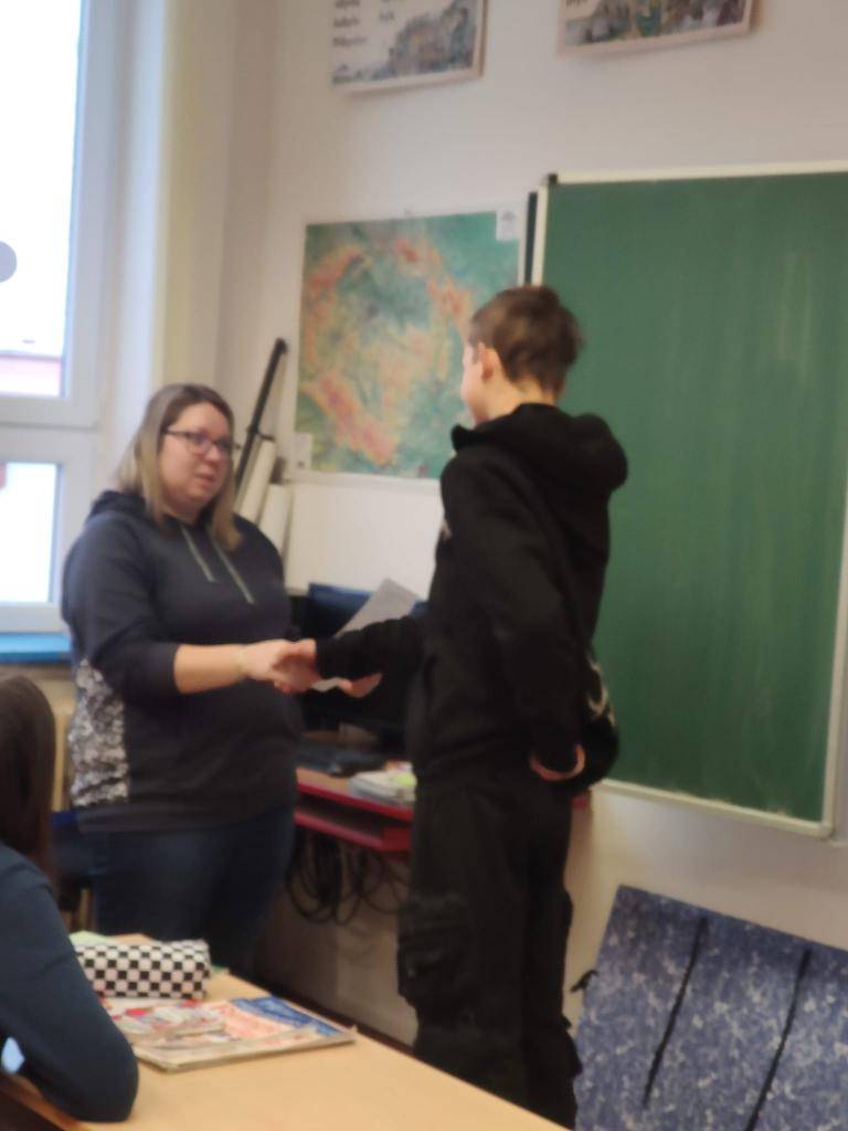 Předávání výpisu za 1. pololetí