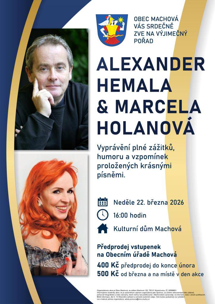 Obec Machová Vás srdečně zve: