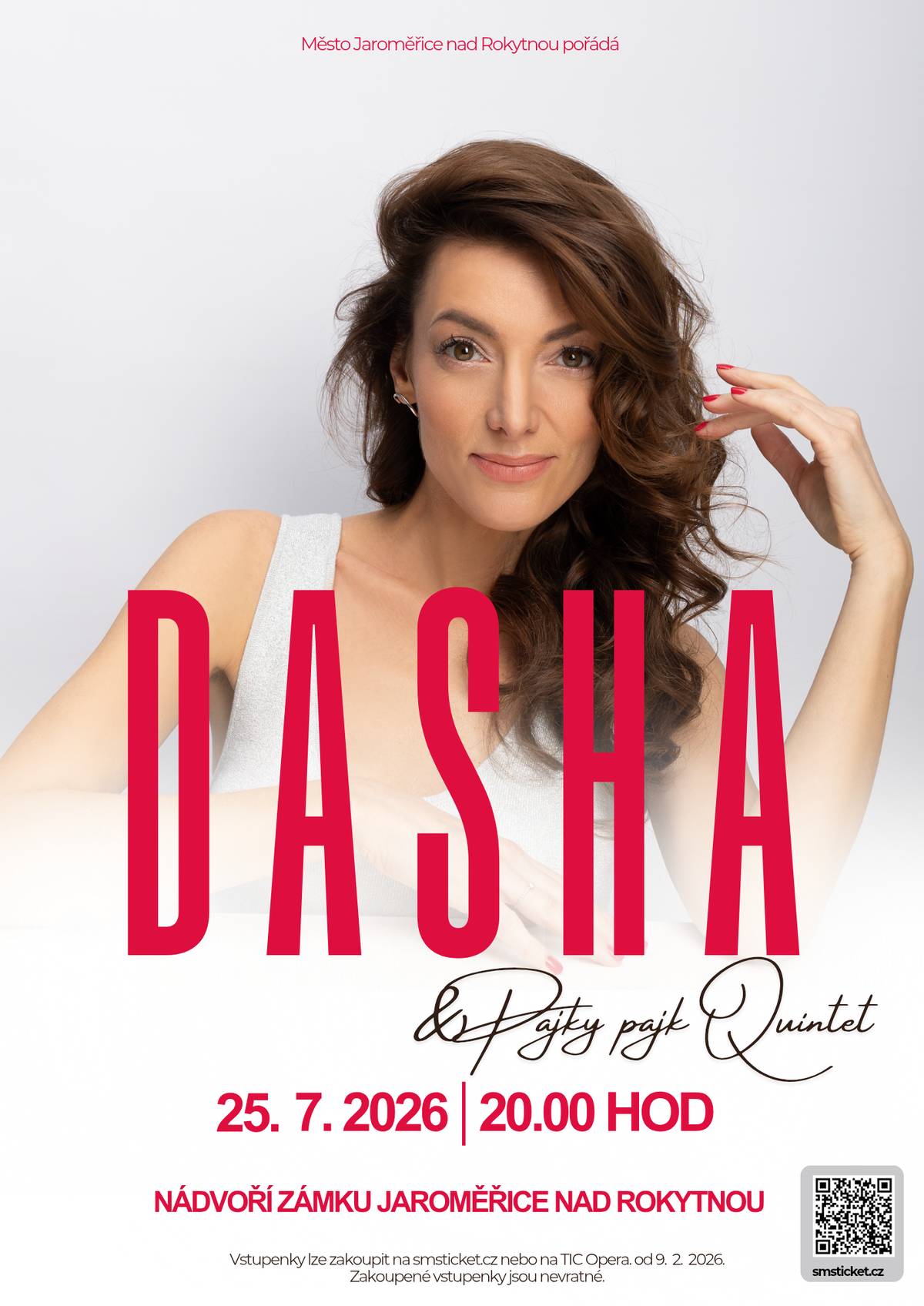 Letní večer plný skvělé hudby, emocí a atmosféry, na kterou se nezapomíná ✨ 🗓️ 25.7.2026 na nádvoří zámku  ⏰od 20.00 hod 🎟️ Lístky v prodeji od 9.2.2026 na SMSticket.cz nebo TIC Opera