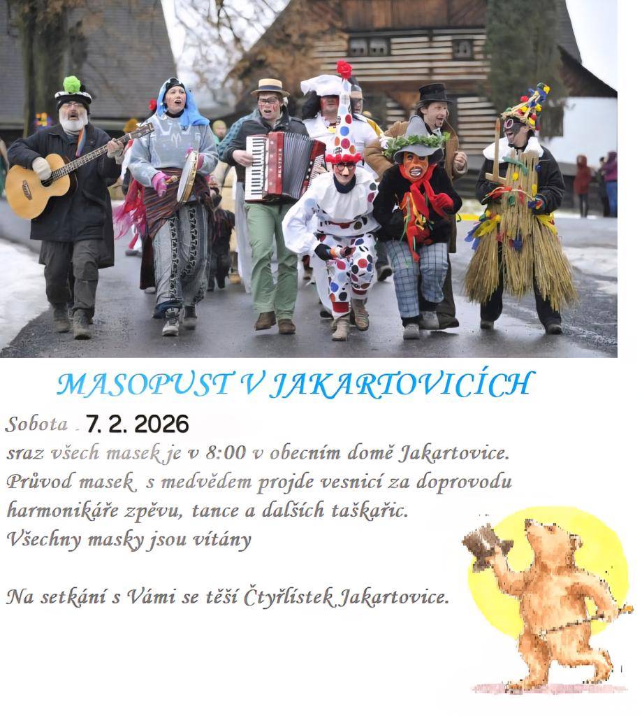 Masopust v Jakartovicích - 7. 2. 2026