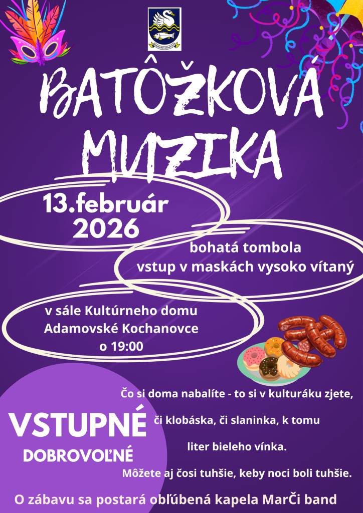 Srdečne Vás pozývame na Batôžkovú muziku!!!