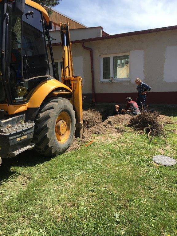 Projekt výmeny vodovodného potrubia v Zakladnej škole.