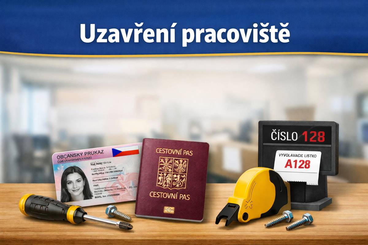 Upozorňujeme občany, že ve dnech 5.–6. 2. 2026 bude z důvodu instalace vyvolávacího systému uzavřeno pracoviště občanských průkazů a cestovních pasů. Děkujeme za pochopení 🙏