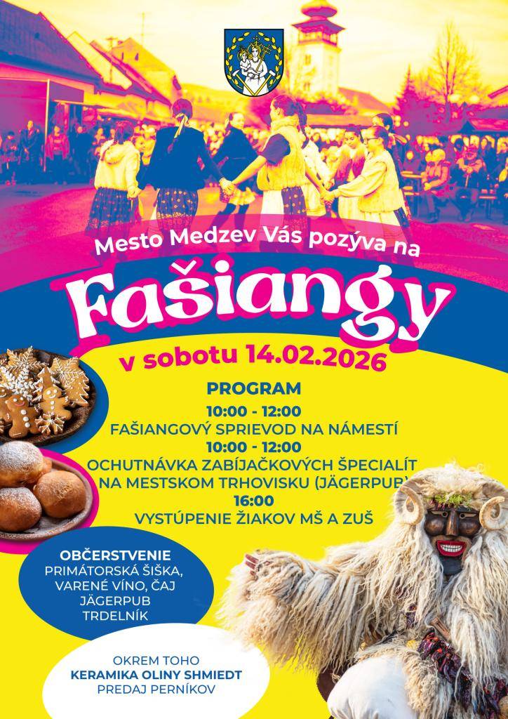 Mesto Medzev Vás pozýva na Fašiangy