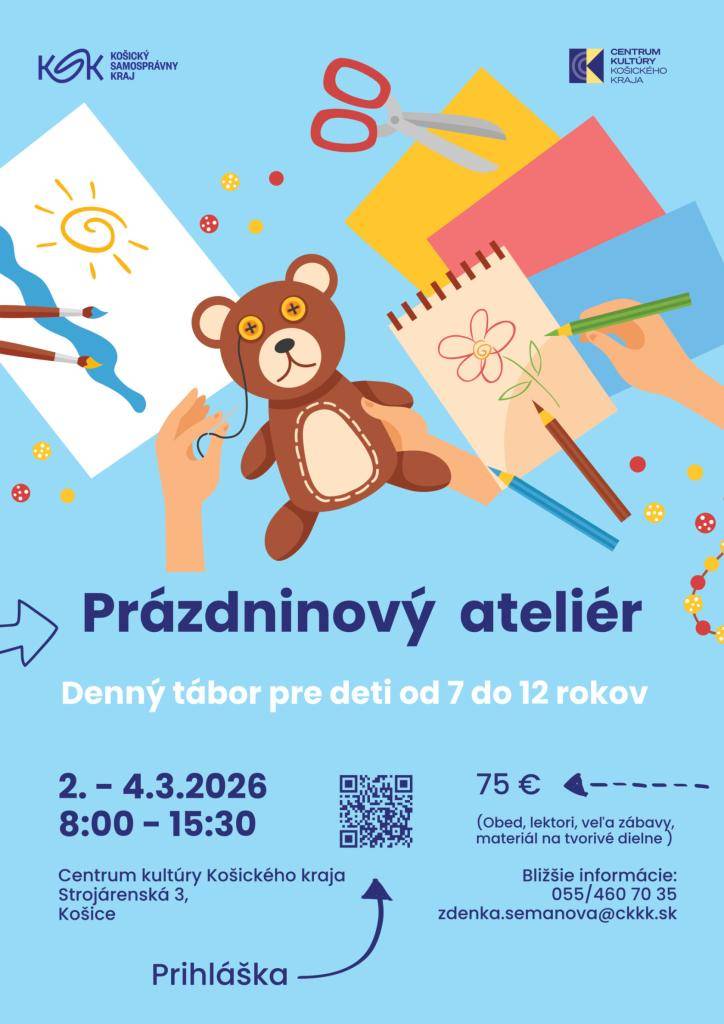 Prázdninový ateliér - Denný tábor pre deti od 7 do 12 rokov