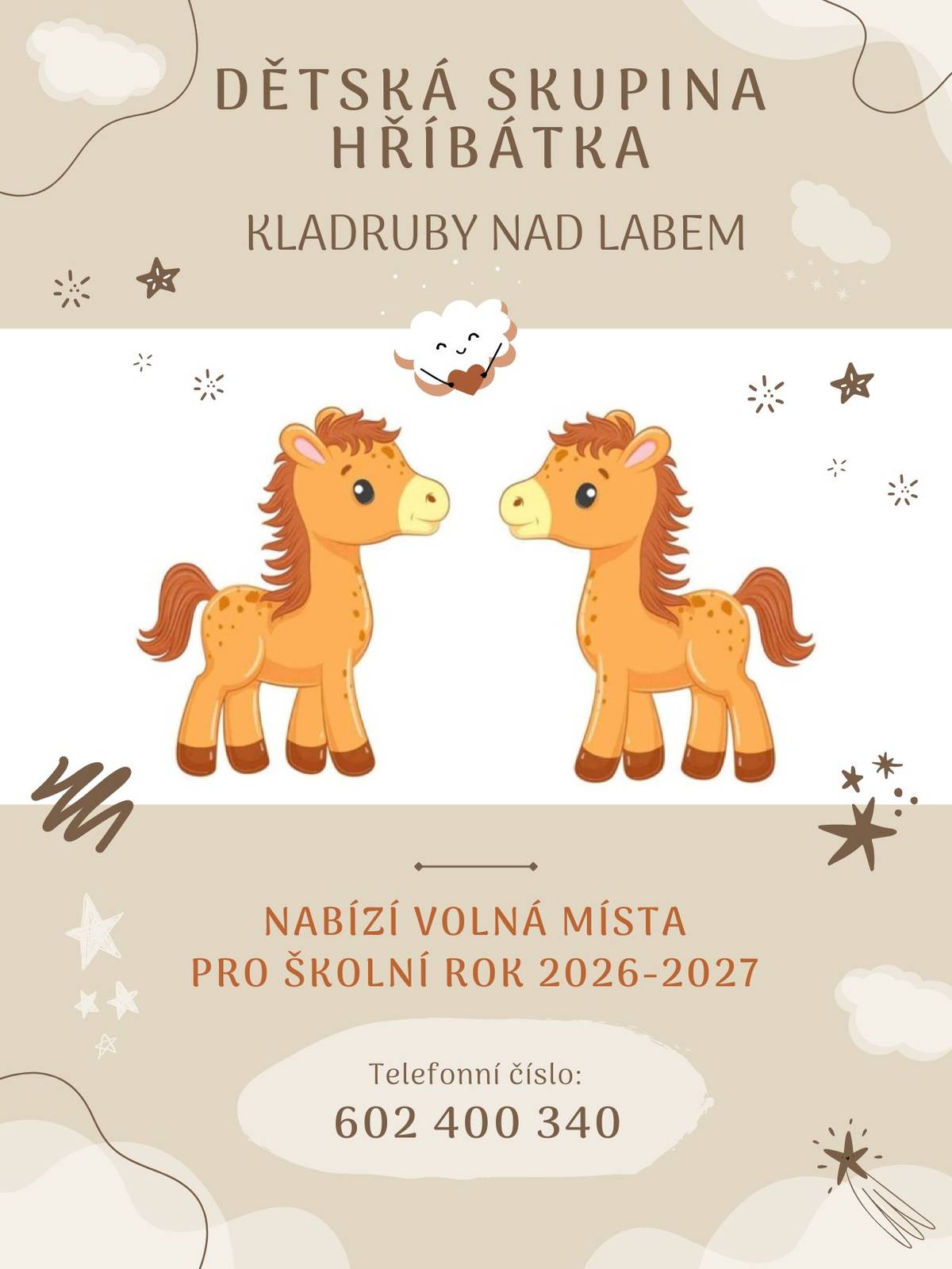 Nabízí volná místa pro školní rok 2026-2027