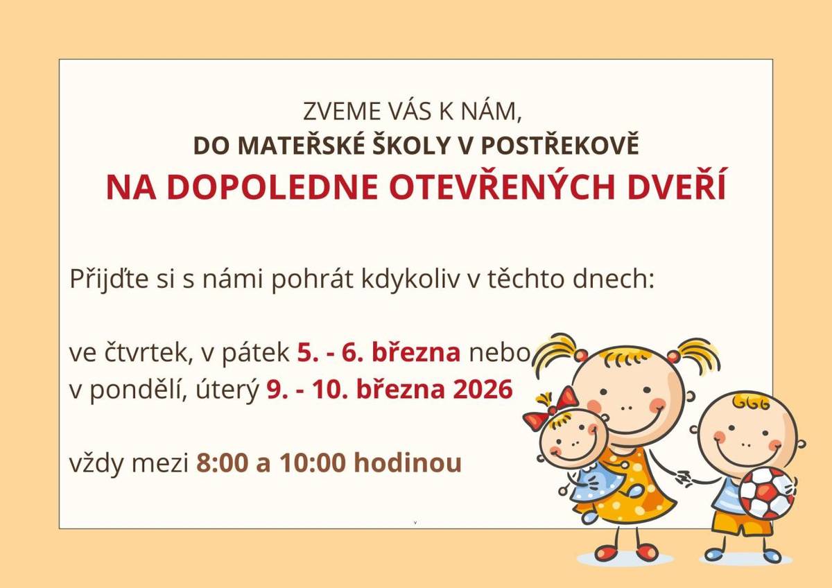 Ve dnech 5. a 6.3.2026 a 9. a 10.3.2026 od 8:00 do 10:00 hod