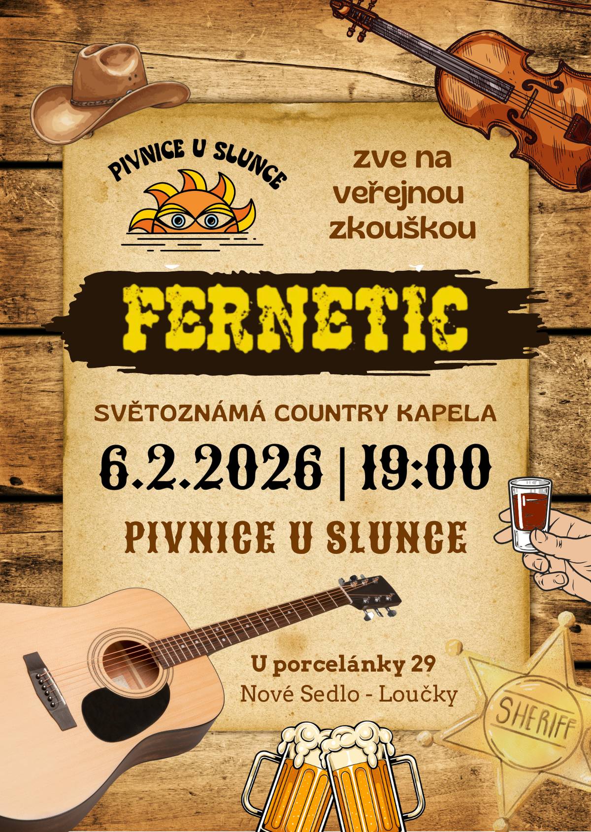 Loučkovská Pivnice U Slunce bude téměř dva dny v zápřahu. Čekají na vás dva večery plné hudby, které vás spolehlivě dostanou do skvělé nálady. Začíná se již zítra 🎶 👍