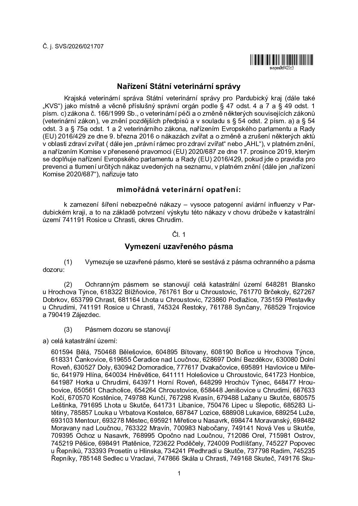 Obec Bítovany se nachází v blízkosti výskytu ohniska ptačí chřipky!!!🚨 Žádáme občany, kteří chovají drůbež nebo jiné ptactvo ať už pro vlastní potřebu nebo pro chov, aby se neprodleně hlásili na OÚ Bítovany a to nejpozději do pátku 6.2.2026🚨🚨🚨🚨
