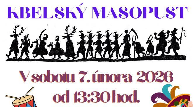 Kulturní a rodinné centrum CoByDup ve spolupráci s MČ Praha 19 a podpory hl. m. Prahy Vás srdečně zve na KBELSKÝ MASOPUST V sobotu 7. února 2026 od 13:30 hod. 13:30 Sraz masek, povolení k průvodu (Centrální park Kbely) – Nouzovské náměstí – tanec s medvědem – Centrální park Kbely – setnutí kobyly vyhodnocení nejlepší … Více