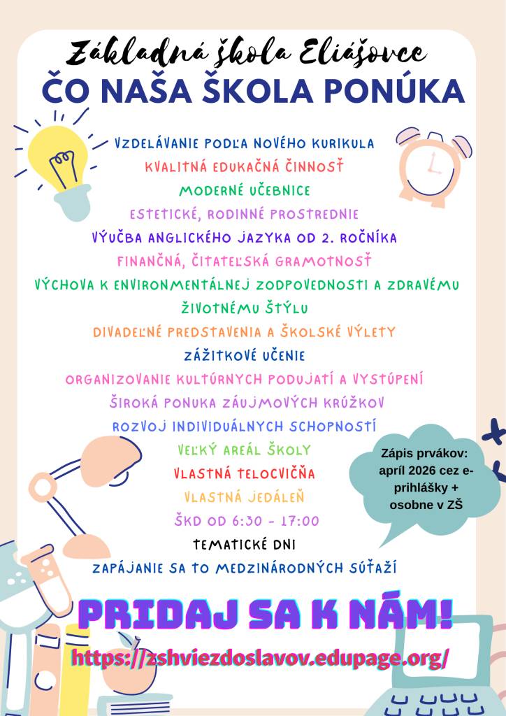 Deň otvorených dverí  - ZŠ Nový Život-Hviezdoslavov  7.2.2026