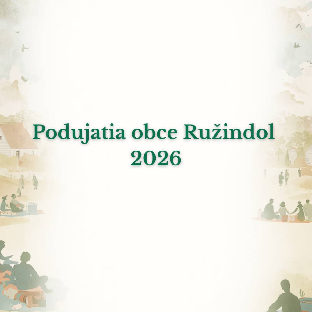 Obec Ružindol v spolupráci s Komisiou športu a kultúry Obecného zastupiteľstva v Ružindole pripravila na svojom zasadnutí plán podujatí v obci, ktoré budú organizované v roku 2026.