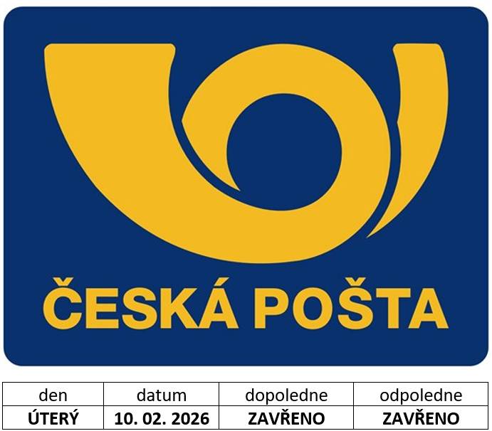 oznámení změny provozní doby: