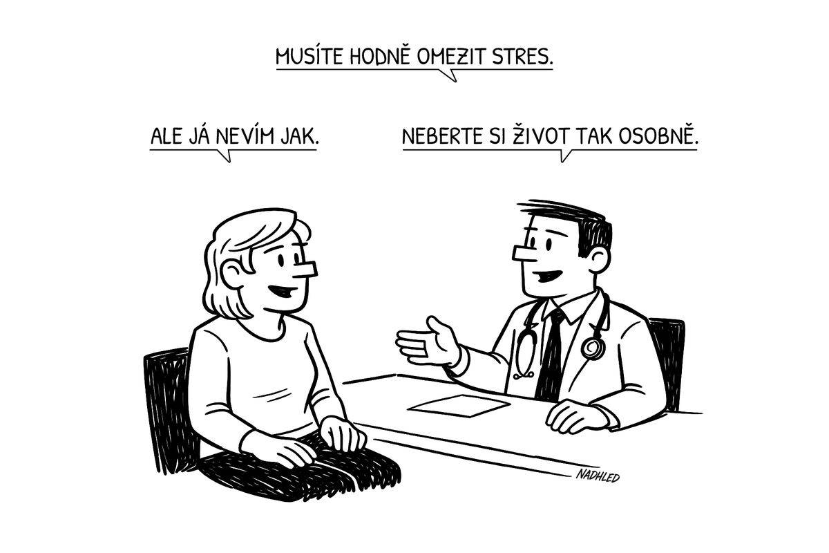 Doktor radí omezení stresu