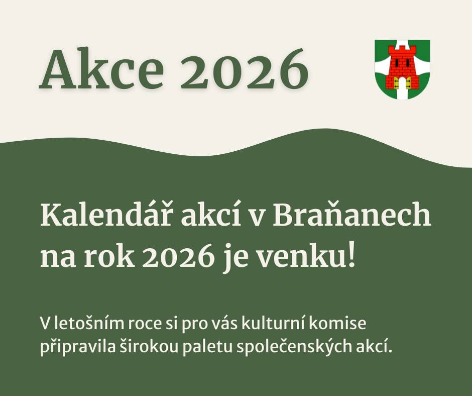 Kulturní komise a vedení obce Braňany představují kompletní kalendář akcí na rok 2026. Po úspěšném obecním plesu nás čeká dalších deset velkých setkání, která nabídnou zábavu pro všechny generace. Těšit se můžete na tradiční svátky, netradiční soutěže pro děti i oblíbené taneční zábavy.