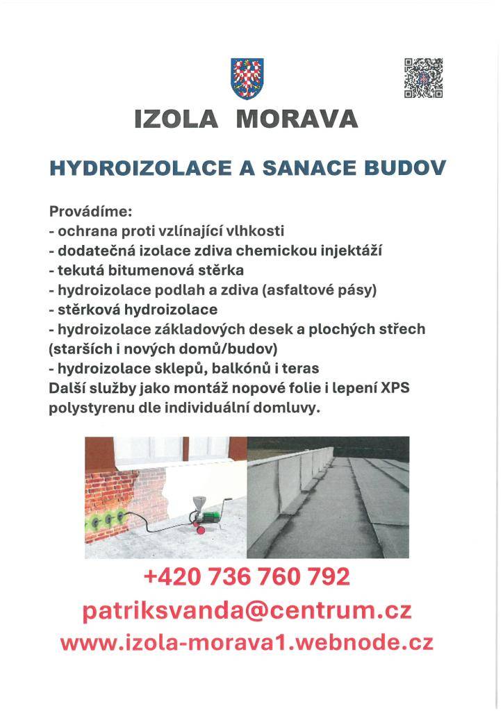 hydroizolace a sanace budov    tel. č.: 736 760 792