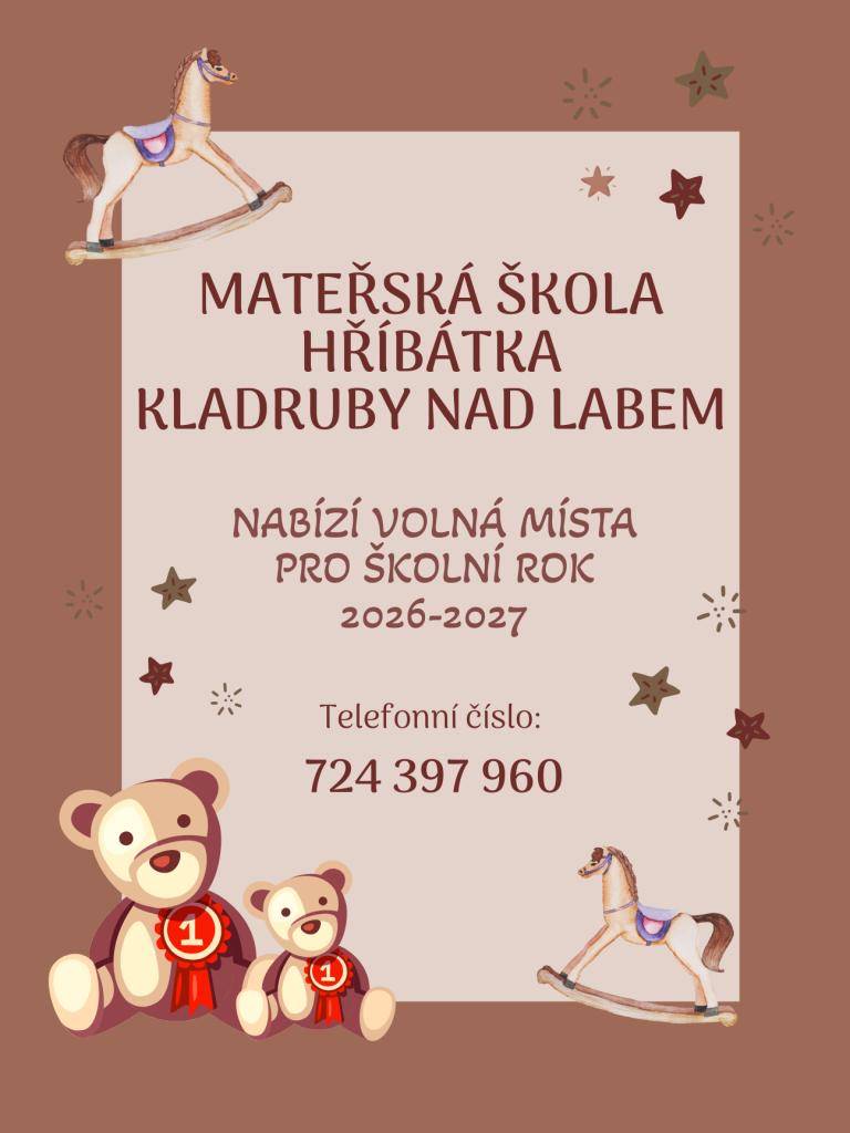 Nabízí volná místa pro školní rok 2026-2027.