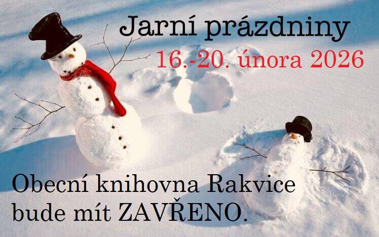 Jarní prázdniny zavřeno