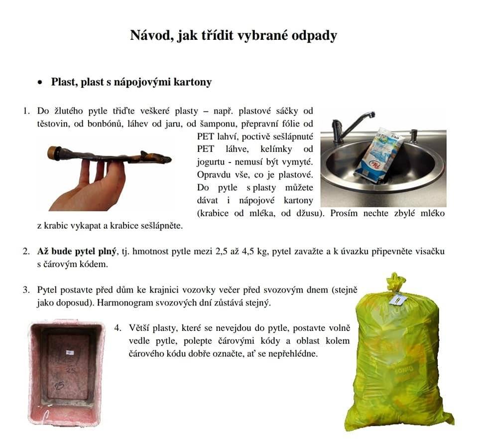 Vážení občané, v pátek 6.2.2026 proběhne v obci Krhová svoz plastu. Prosíme, přistavte pytle označené visačkami, před své domy. Děkujeme za spolupráci