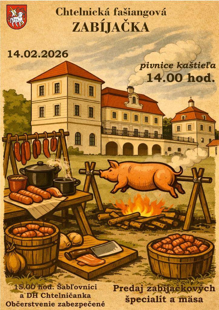 Dňa 14.2.2026   pivnice kaštieľa od 14:00 hod.
