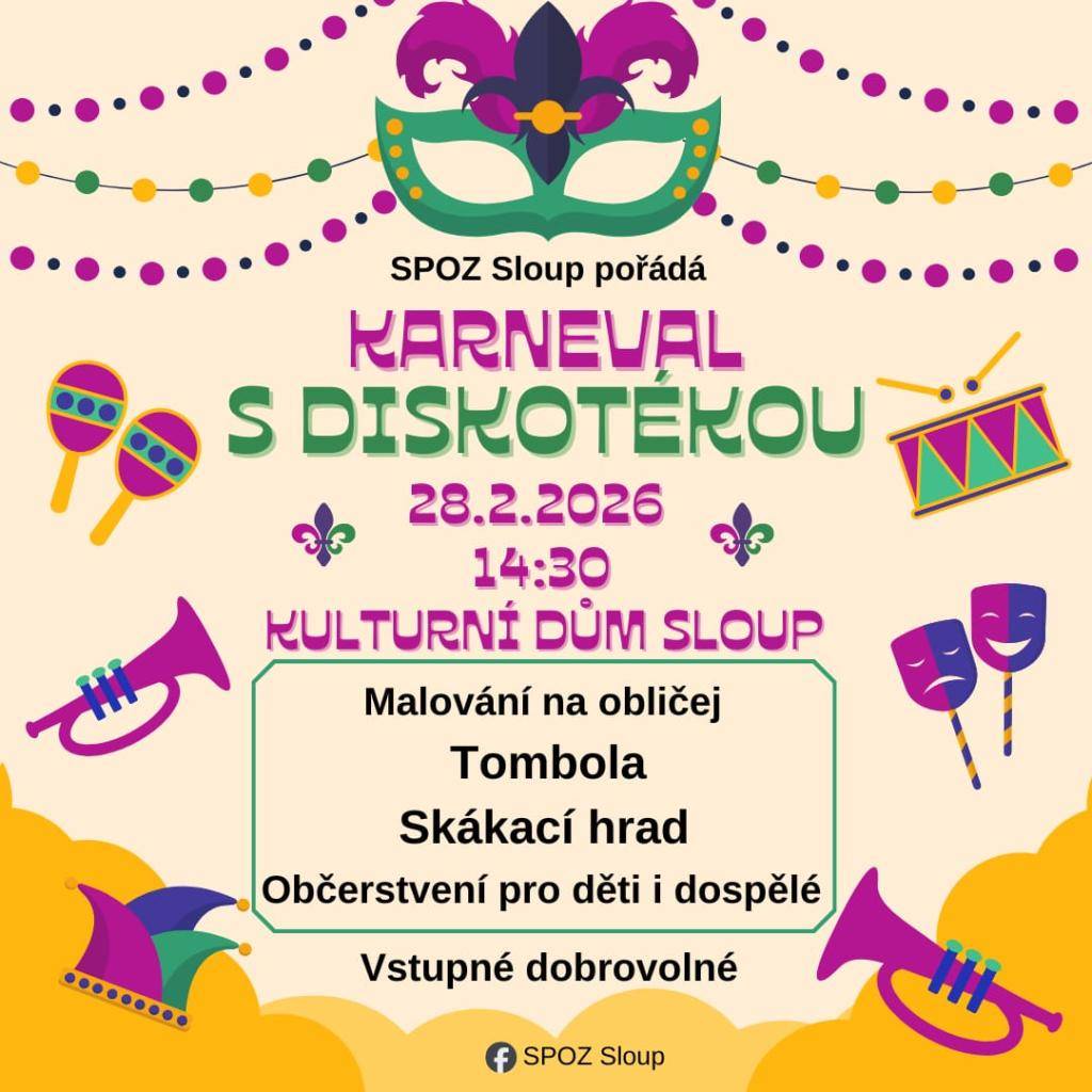 28. 2. 2026 od 14:30  v KD Sloup