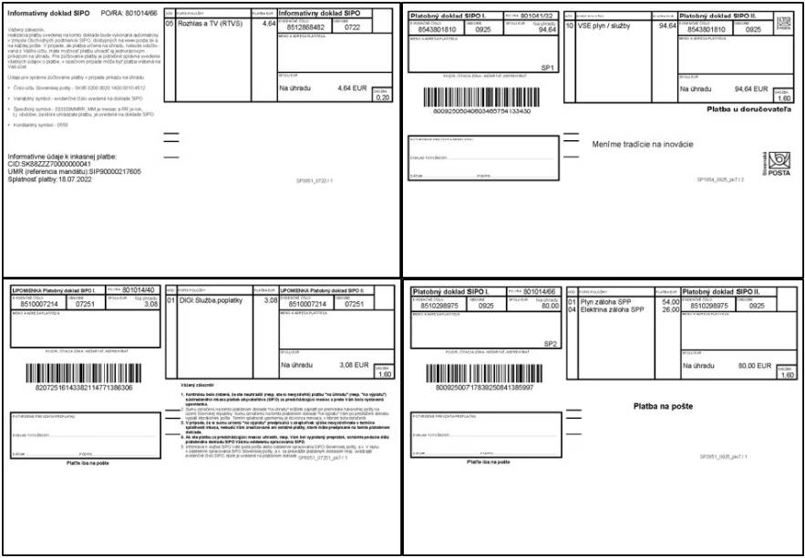 Poukazy SIPO menia vzhľad, pravidlá úhrady ostávajú  Od 1. februára 2026 zavádza Slovenská pošta novú podobu dokladov SIPO. Zmena sa týka výlučne vizuálneho spracovania dokladov a nemá žiadny vplyv na spôsob ani podmienky úhrady. Obyvatelia budú SIPO naďalej uhrádzať rovnakým spôsobom ako doteraz – na pošte, u doručovateľa alebo bezhotovostne. Doteraz boli doklady SIPO farebne odlíšené podľa typu úhrady – pri platbe na pošte (zelený doklad), u doručovateľa (fialový doklad), pri upomienke (červený doklad) alebo pri informatívnom doklade (modrá farba). Okrem farebnosti boli doklady SIPO vyhotovované v neštandardnom tlačovom formáte, čo si vyžadovalo dodatočné náklady. Po novom budú všetky doklady SIPO v čiernobielom vyhotovení  vo formáte A5. Typ dokladu, resp. spôsob úhrady bude jasne a výrazne označený textom. Vďaka prechodu na jednotnú čiernobielu tlač dokladov očakáva Slovenská pošta zníženie nákladov na tlač SIPO dokladov až o približne 60 percent. Ide tak o krok smerom k hospodárnejšej prevádzke a zodpovednému nakladaniu s prostriedkami, zároveň aj k udržateľnejšiemu riešeniu. „Zavedením jednotnej podoby dokladov SIPO reagujeme na potrebu zefektívnenia procesov a znižovania nákladov, pričom komfort klientov zostáva zachovaný. Obyvatelia nemusia meniť svoje zaužívané spôsoby platenia, ani si osvojovať nové postupy,“ povedala hovorkyňa Slovenskej pošty Eva Peterová. Viac informácií o tom, ako funguje SIPO a akými spôsobmi je možné si ho zriadiť, sú dostupné na webovej stránke Slovenskej pošty. (Tlačová správa zo dňa 29.01.2026)