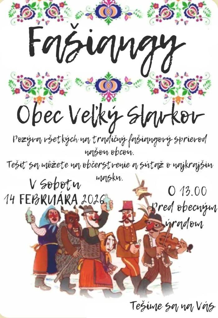 dňa 14. februára 2026 o 13.00 hod. pred Obecným úradom