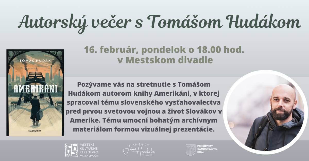 Pozvánka na prezentáciu knihy Amerikáni