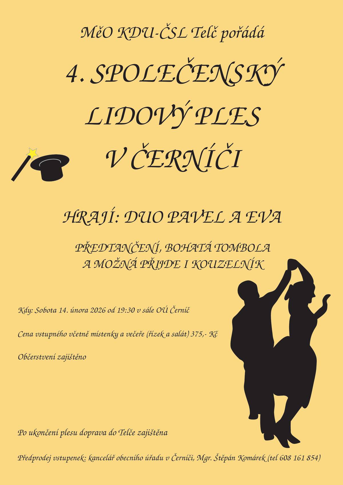 Kraj pod Javořicí, kulturní akce 9. - 15.2.2026