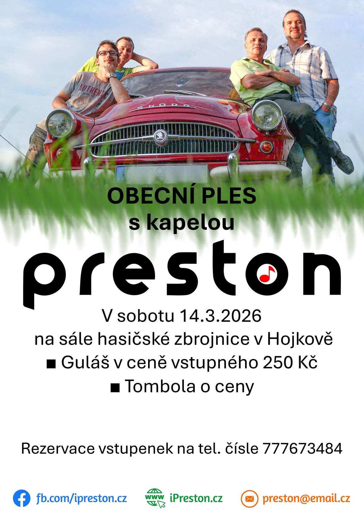 14.3.2026 s kapelou PRESTON