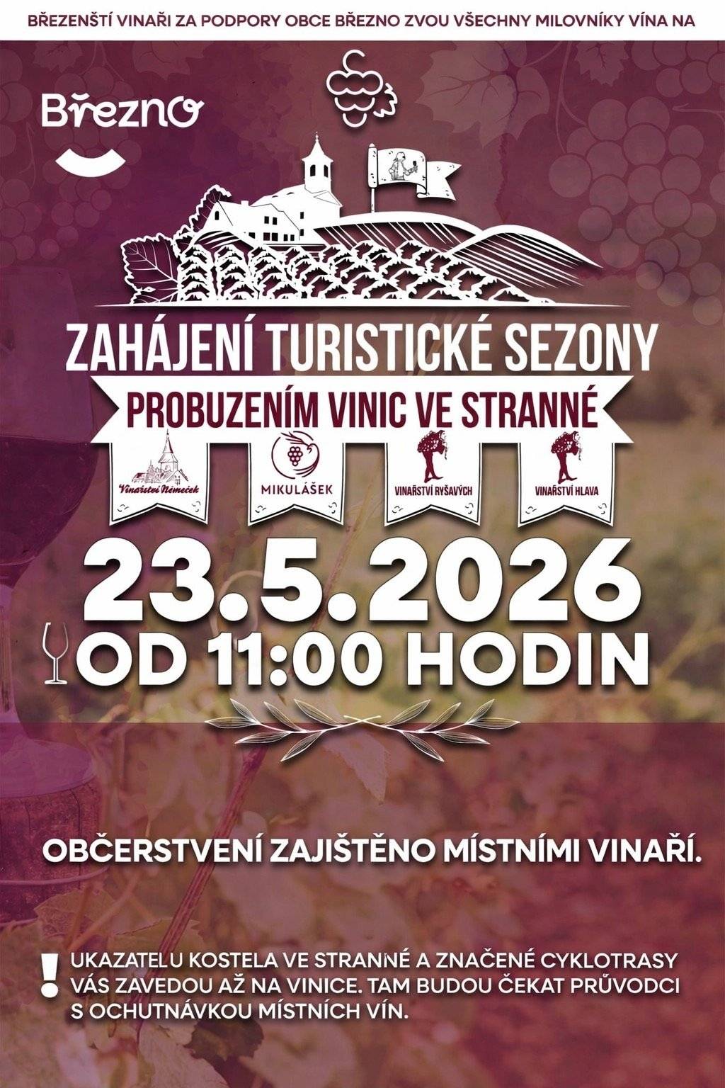 Zapište si termíny vinařských akcí. 🥂😍