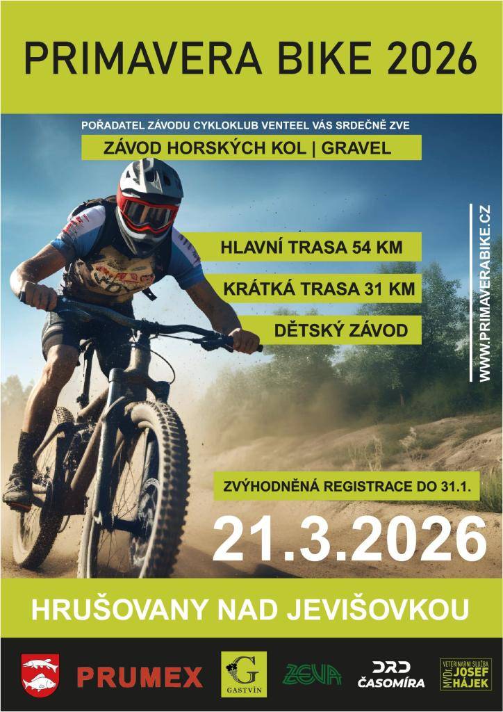 Závod horských kol v Hrušovanech nad Jevišovkou