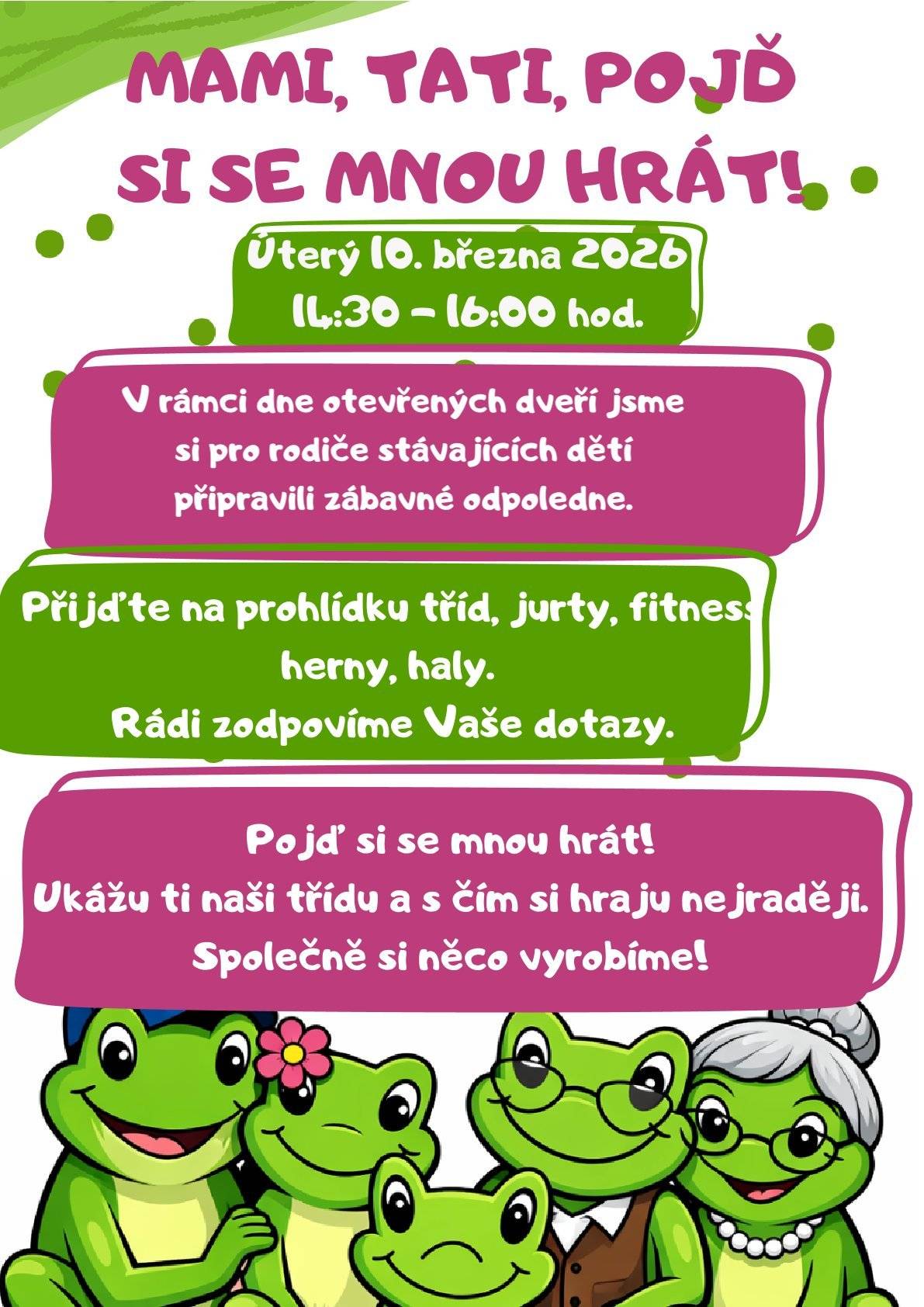 Úterý 10. března 2026 14.30 - 16.00 hod.