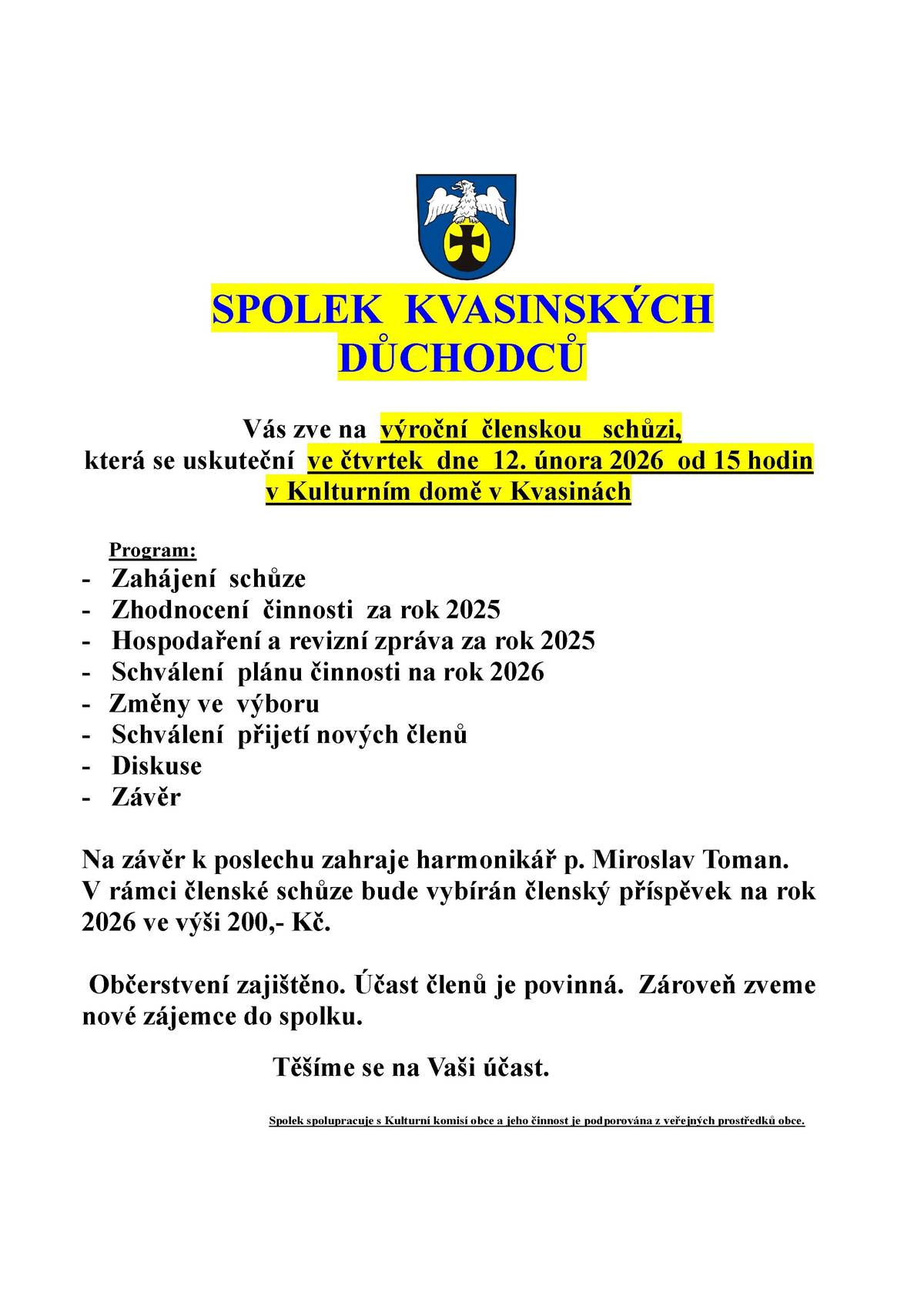 spolek kvasinských důchodců