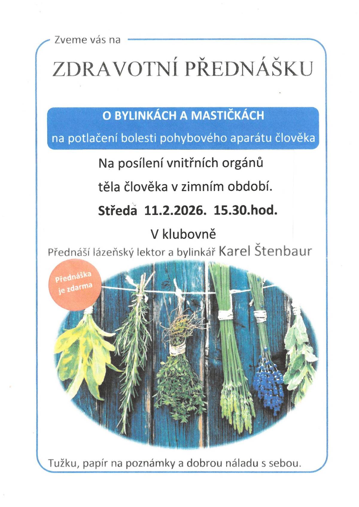 klubovna kvasinských důchodců