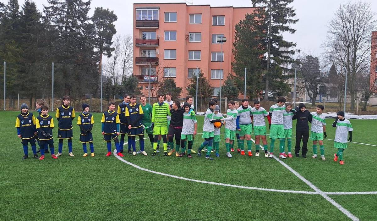 U 15 proti L. Hrádku, A mužstvo proti Dúbrave.