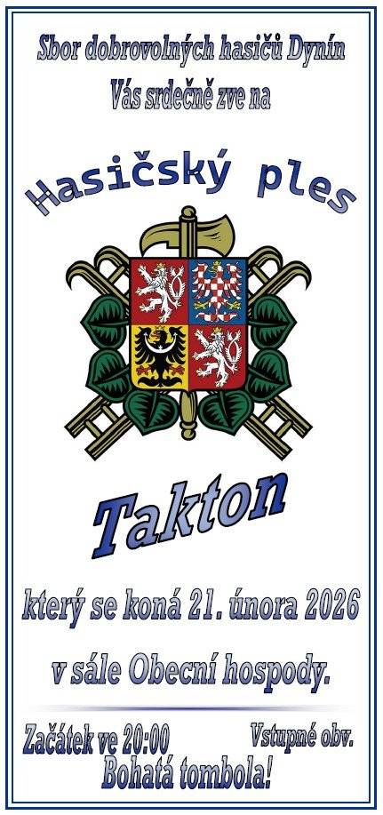 Všechny srdečně zveme na hasičský ples.