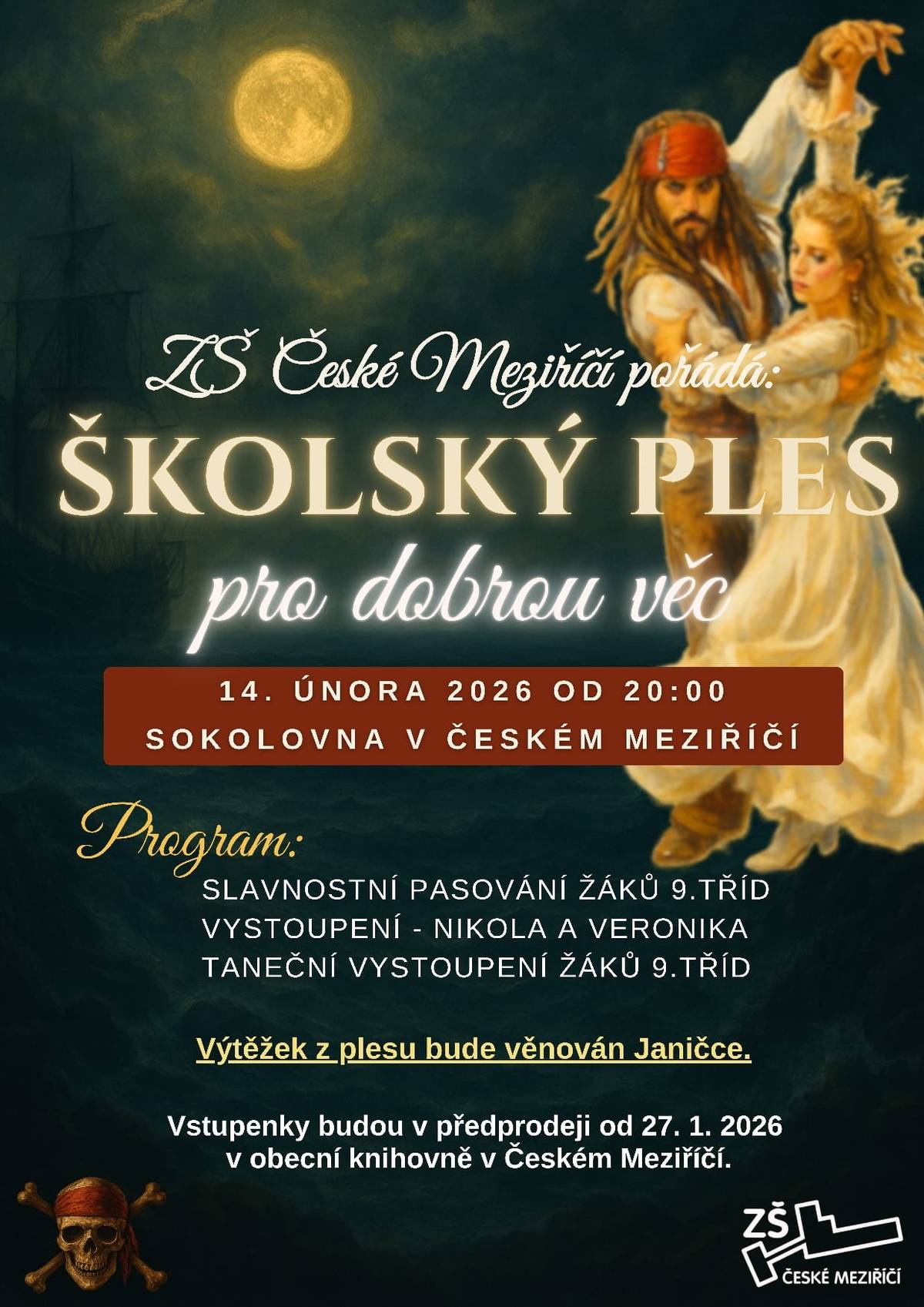 V sobotu od 20:00 h v sokolovně.