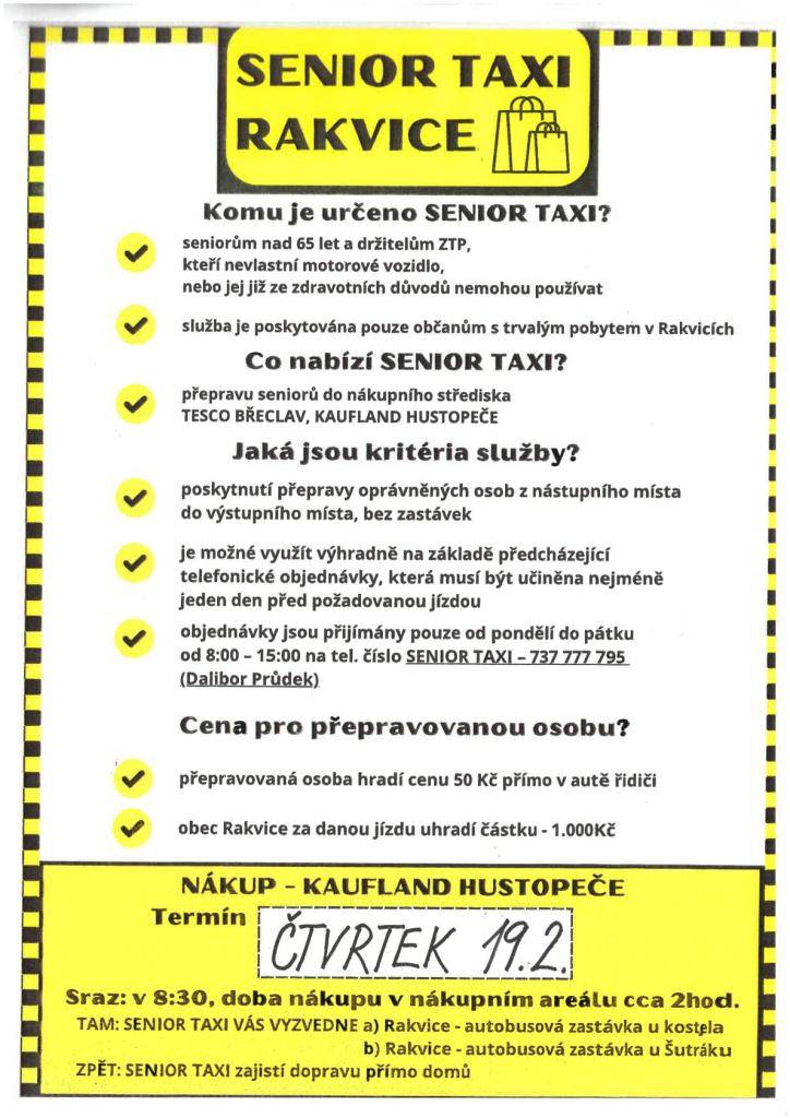 Čtvrtek 19.2. Kaufland Hustopeče