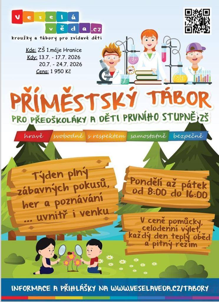 Letos opět pořádá nezisková organizace Veselá věda kromě kroužků také příměstské tábory