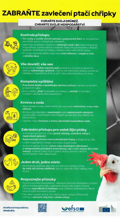 Ochrana před ptačí chřipkou.