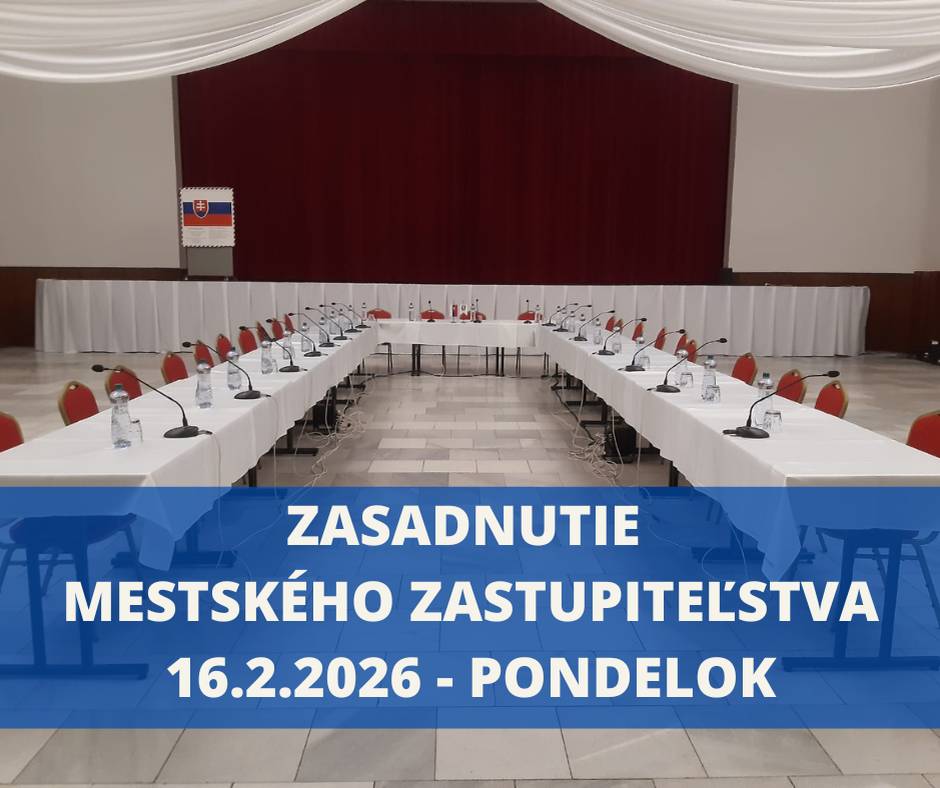 ✍️...zvolal primátor mesta Miloš Mojto na pondelok 16.2.2026 do veľkej sály KC Nemšová o 17:00 hod...  🖇️...okrem majetkových a finančných záležitostí budú poslanci mesta schvaľovať Kroniku mesta za rok 2024, či dodatok k cenníkom mesta na prenájom kaviarne a kuchyne v KC Nemšová...  👉Všetky materiály na rokovanie si môžete pozrieť na webovej stránke mesta... https://www.nemsova.sk/samosprava/mestske-zastupitelstvo/zapisnice-uznesenia-a-materialy-na-rokovanie-msz/31-zasadnutie-mestskeho-zastupitelstva-v-nemsovej-dna-16-2-2026/