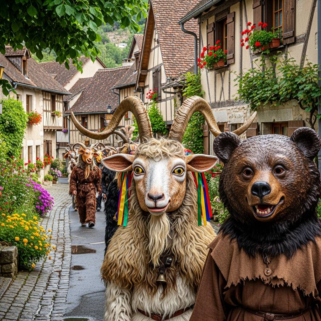Hasiči z Dolní Lhoty vás srdečně zvou na tradiční průvod s kozlem a medvědem.
