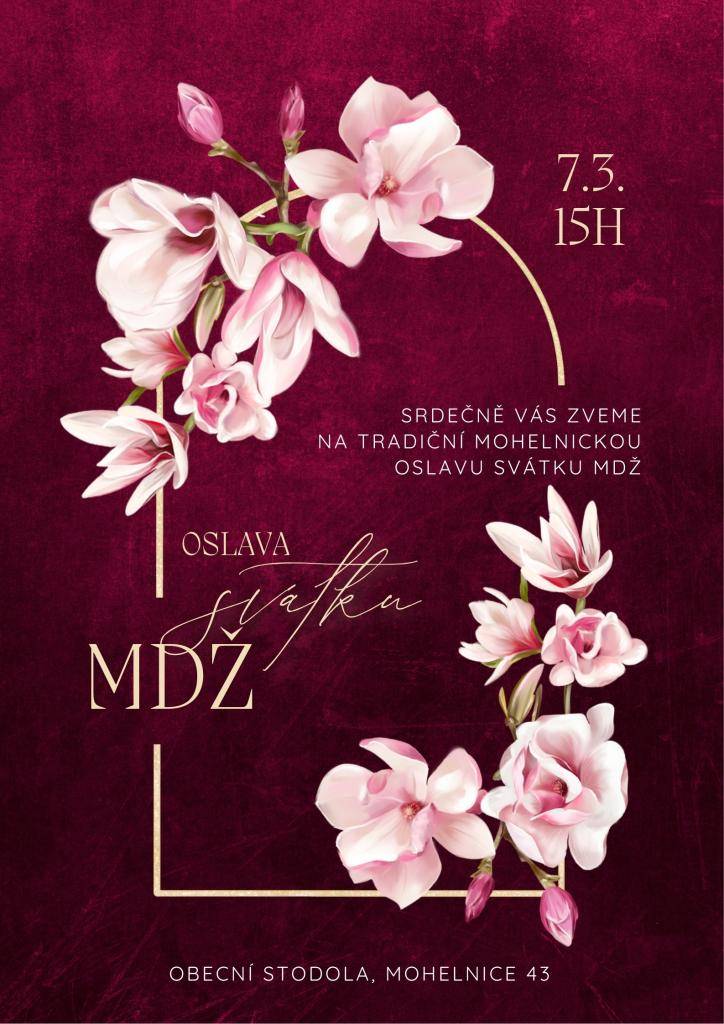 Srdečně všechny ženy (i s doprovodem) na společnou oslavu mezinárodního dne žen, která se bude konat v sobotu 7.3. od 15h v obecní stodole. Přijďte včas!