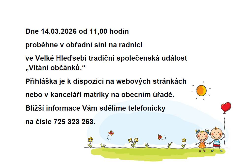 14. března 2026 od 11 hodin na radnici.